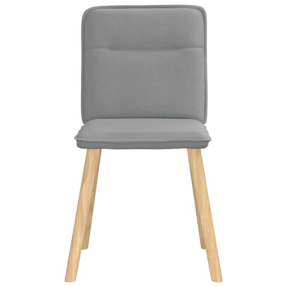 Scaune de bucătărie, 2 buc., gri deschis, material textil - 3 | YEO
