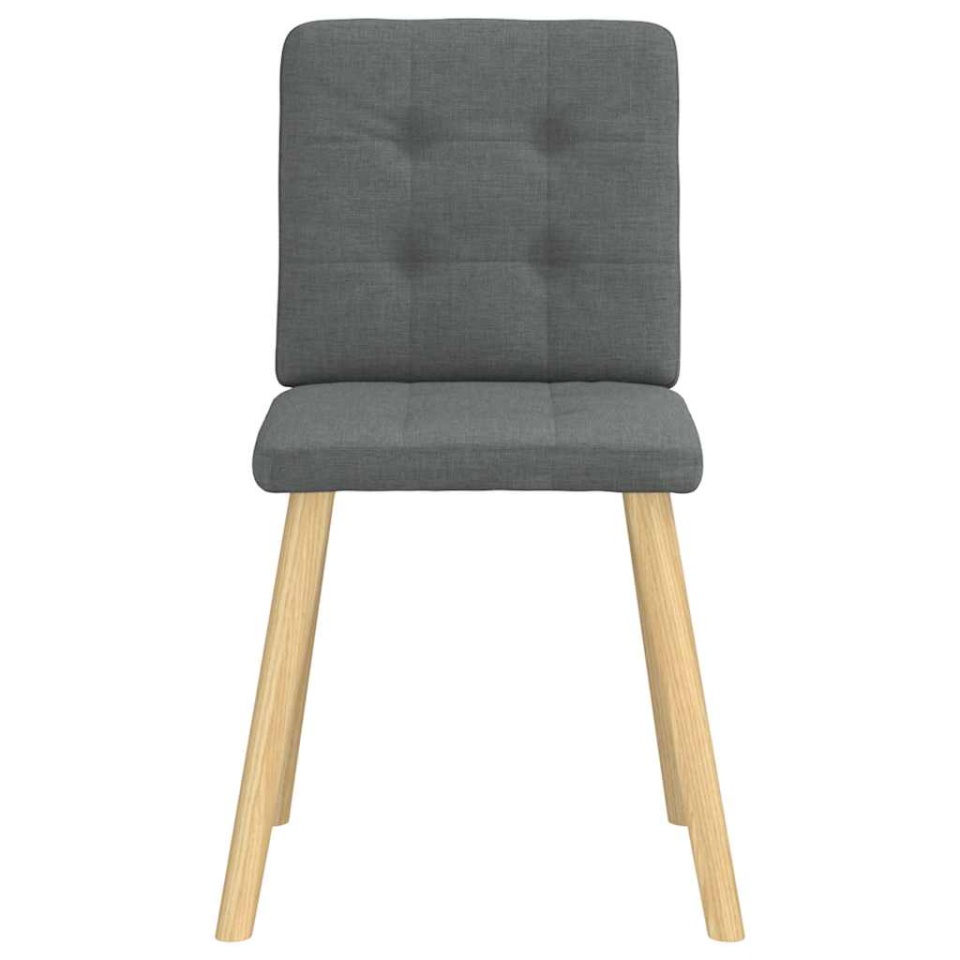 Scaune de sufragerie, 2 buc., gri închis, material textil - 3 | YEO