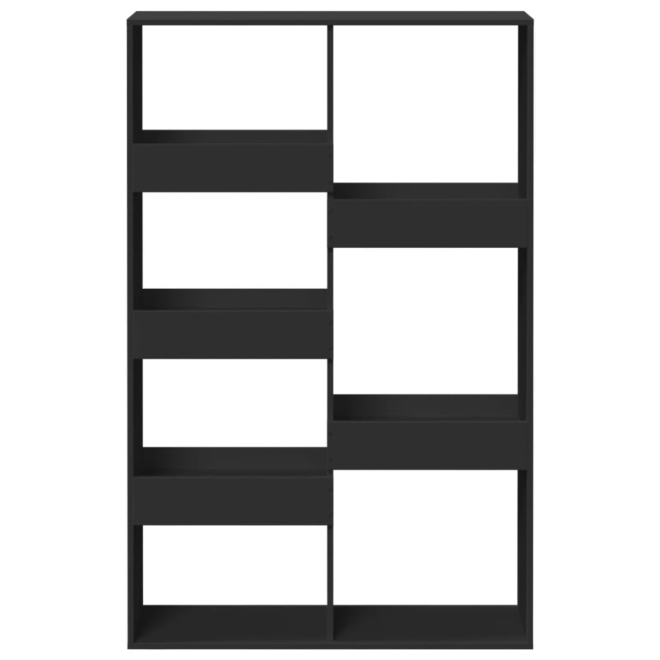 Separator de cameră, negru, 100x33x155,5 cm, lemn prelucrat - 3 | YEO