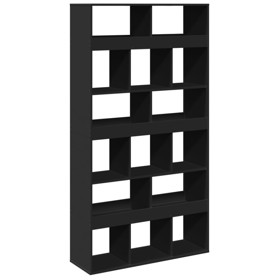 Separator de cameră, negru, 100x33x187,5 cm, lemn prelucrat - 1 | YEO