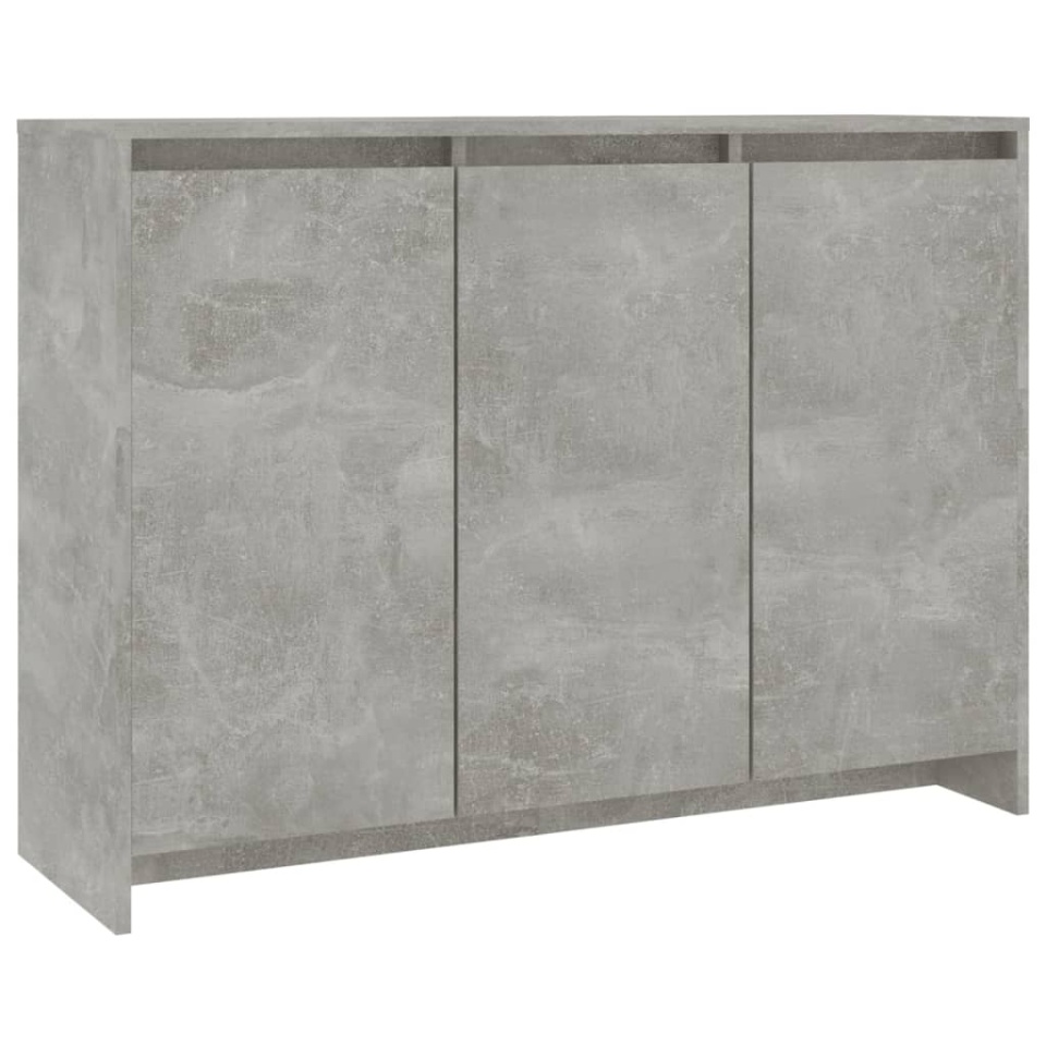 Servantă, gri beton, 102x33x75 cm, lemn prelucrat - 1 | YEO