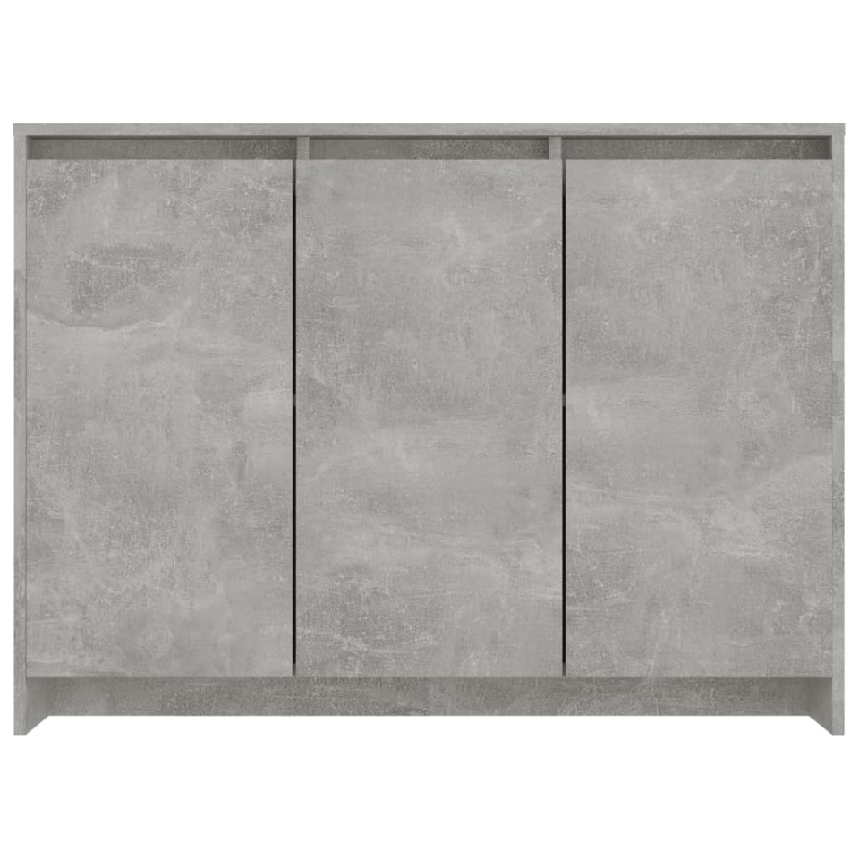 Servantă, gri beton, 102x33x75 cm, lemn prelucrat - 4 | YEO