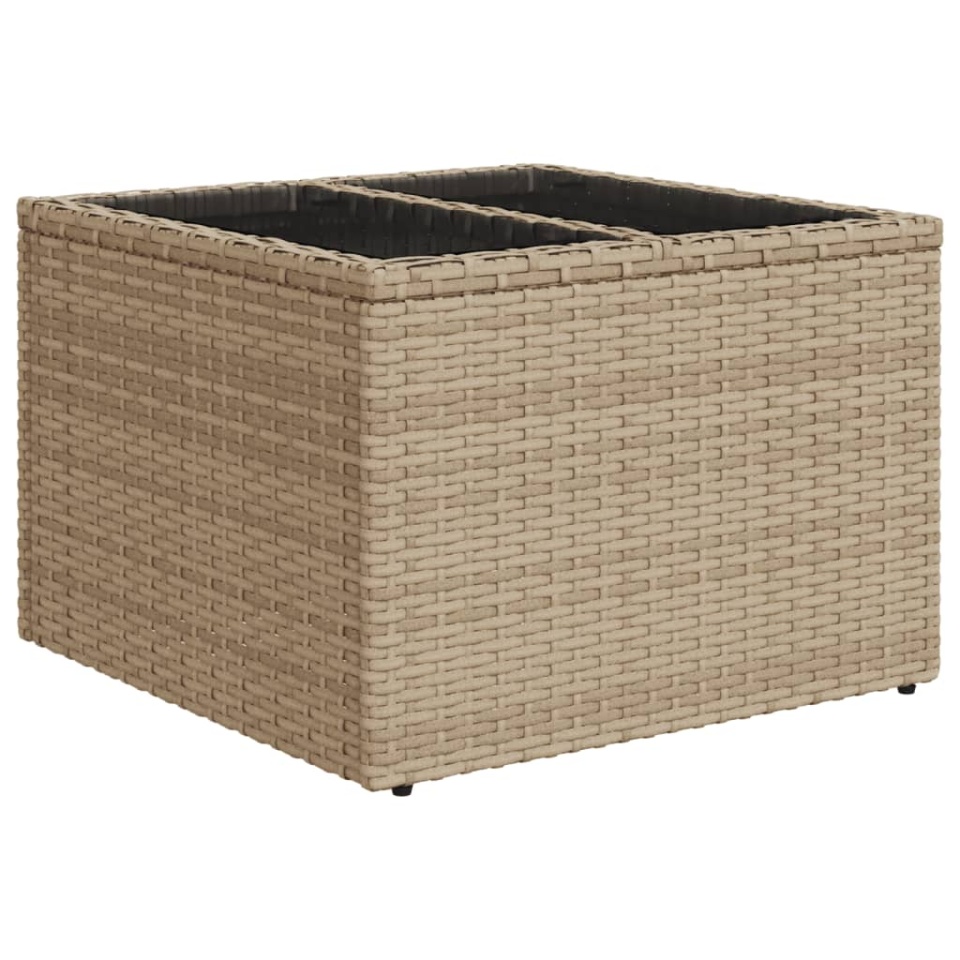Set canapele de grădină, 9 piese, cu perne, bej, poliratan - 2 | YEO