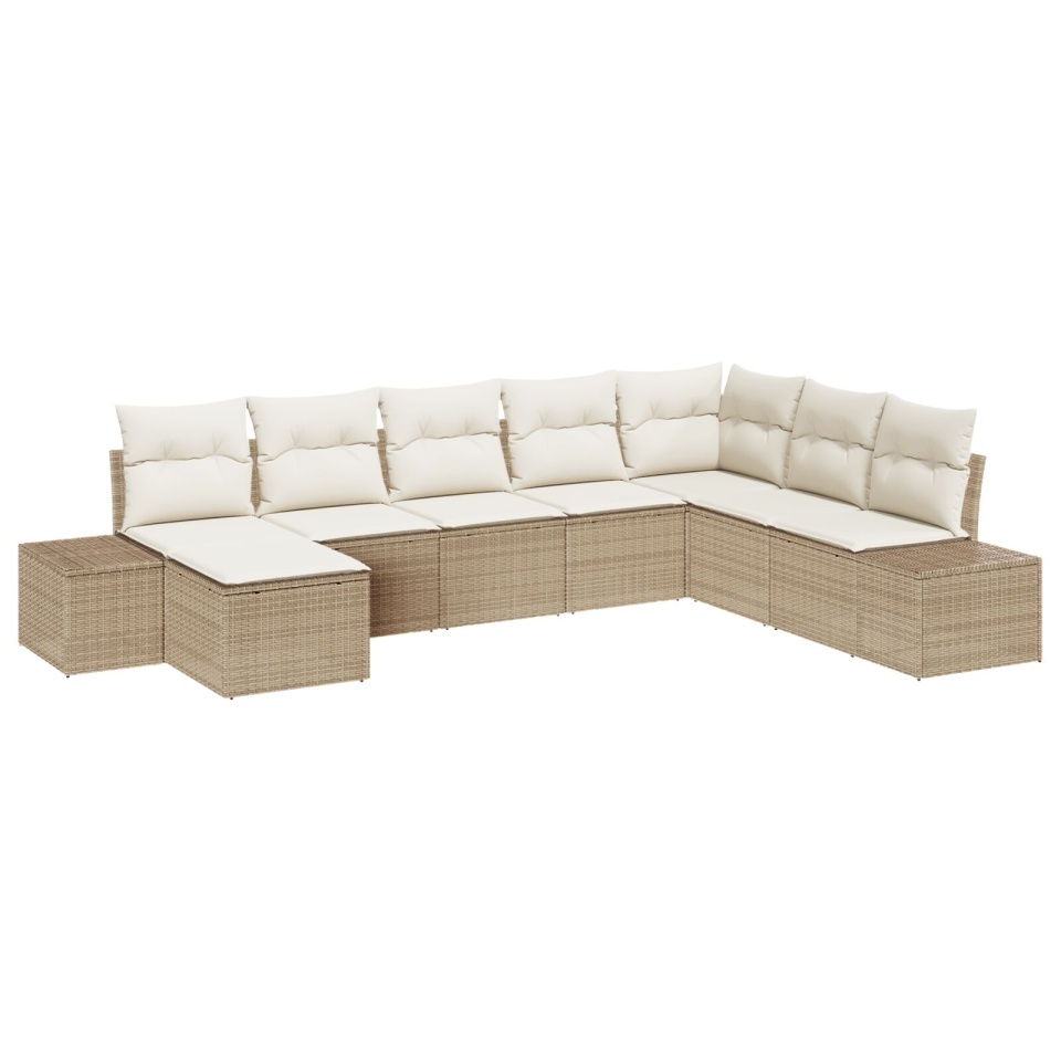 Set de canapea de grădină Set de 8 Bej și crem - 1 | YEO