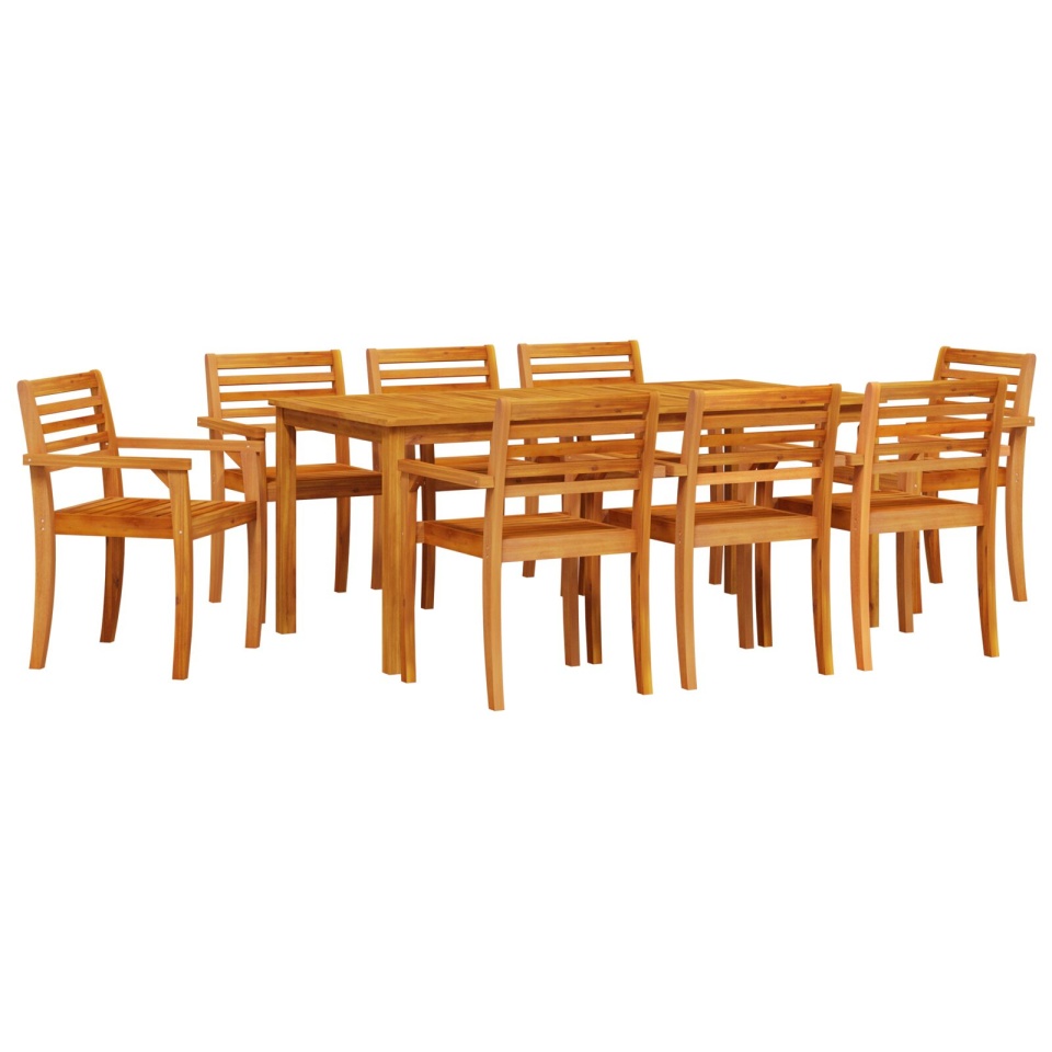 Set de dining pentru grădină , 9 piese, din lemn de acacia solid - 1 | YEO