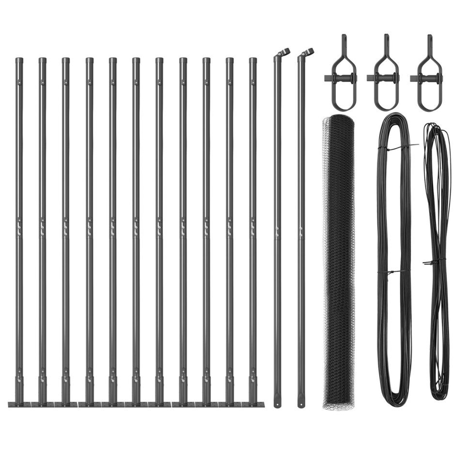 Set de Împrejmuire Set de 2 Gri Metal 25 x 1.5 m Durabil - 1 | YEO