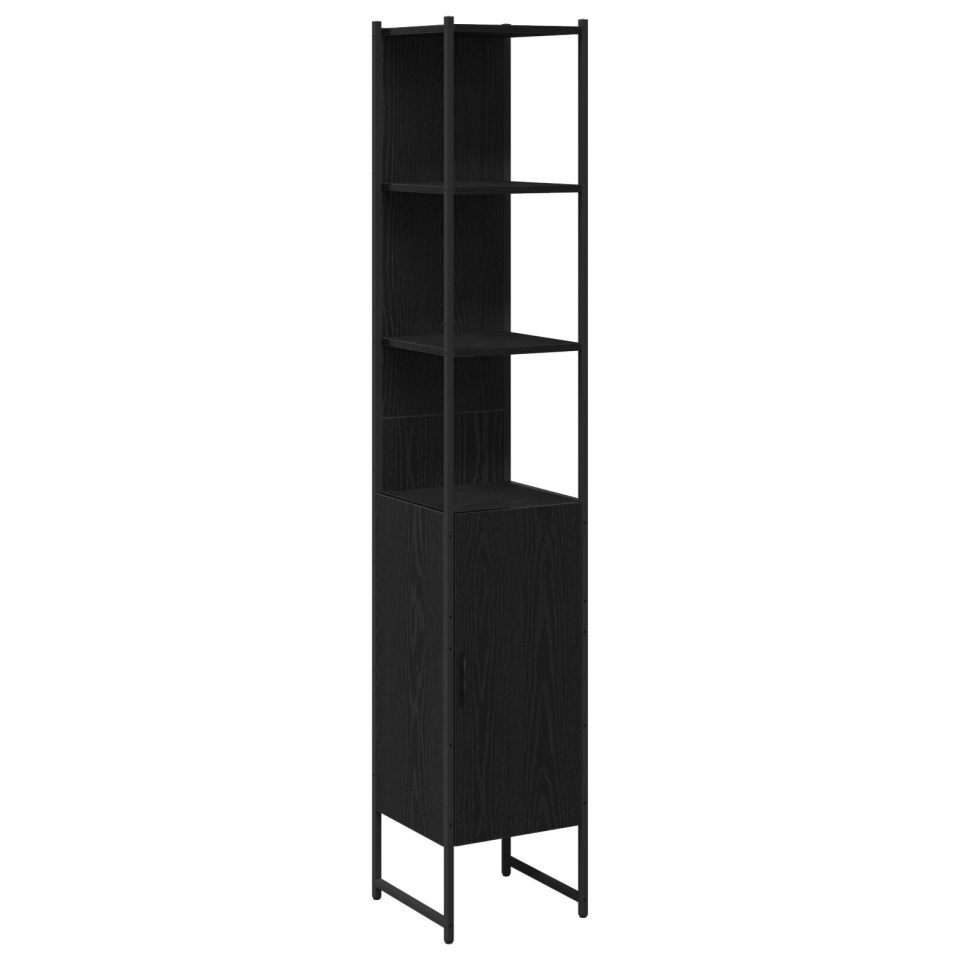 Set de Mobilă pentru Baie 4 Piese Stejar Negru Lemn Laminat - 3 | YEO
