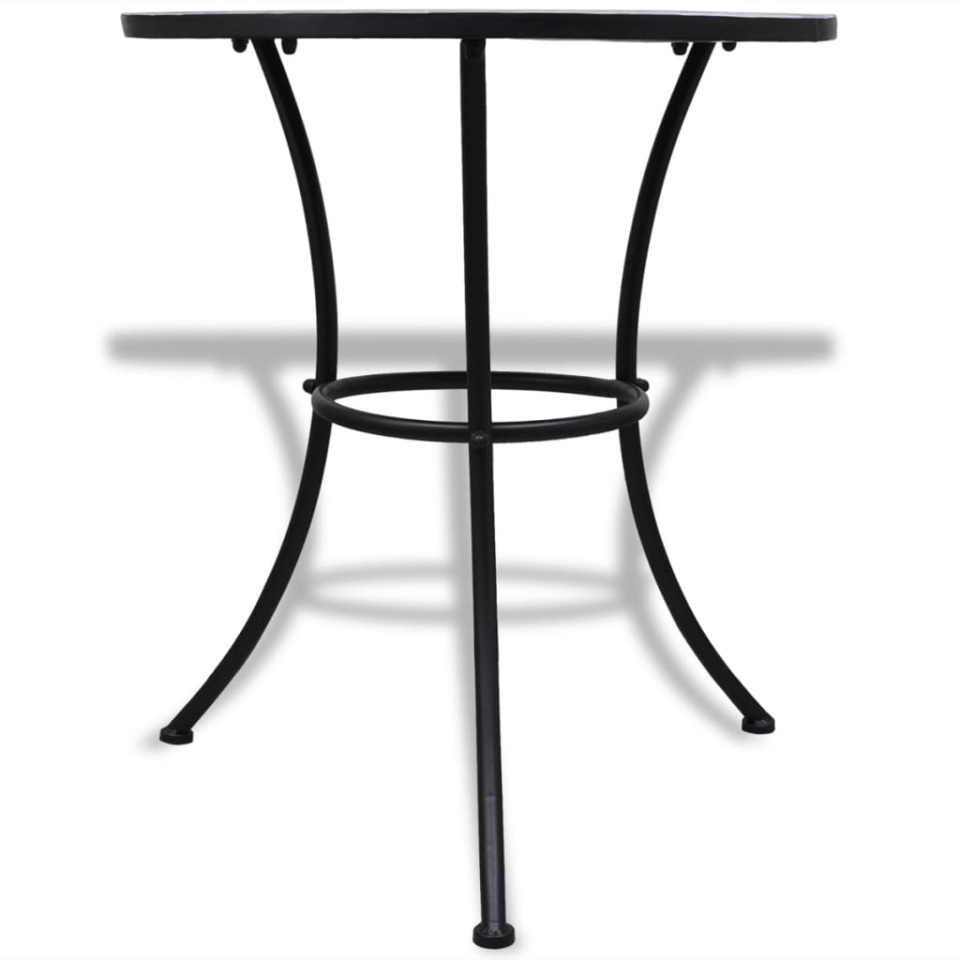 Set mobilier bistro, 3 piese, albastru/alb, plăci ceramice - 2 | YEO