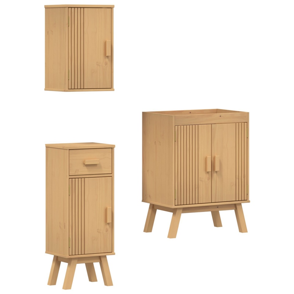 Set mobilier de baie, 3 piese - 1 | YEO