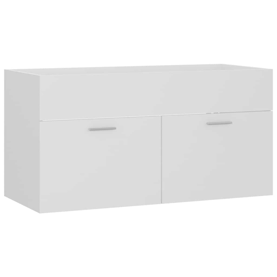 Set mobilier de baie, alb, lemn prelucrat - 3 | YEO