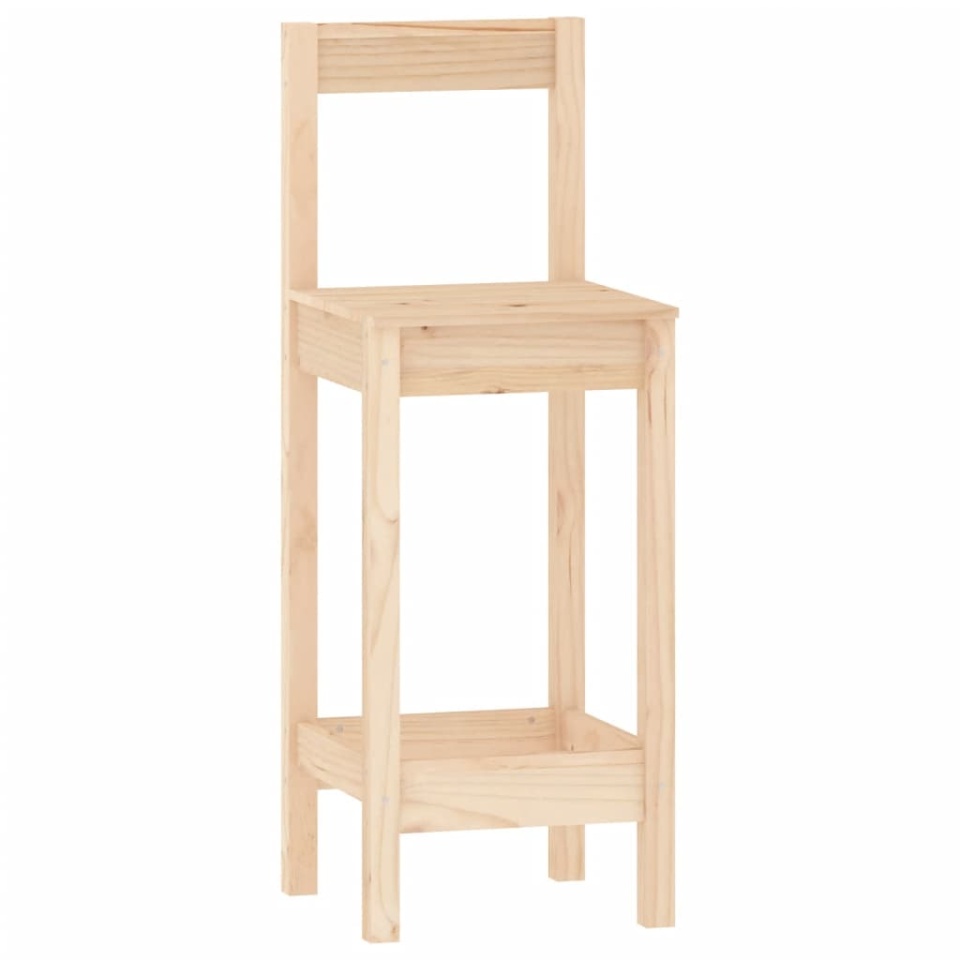 Set mobilier de bar, 3 piese, lemn masiv de pin - 4 | YEO