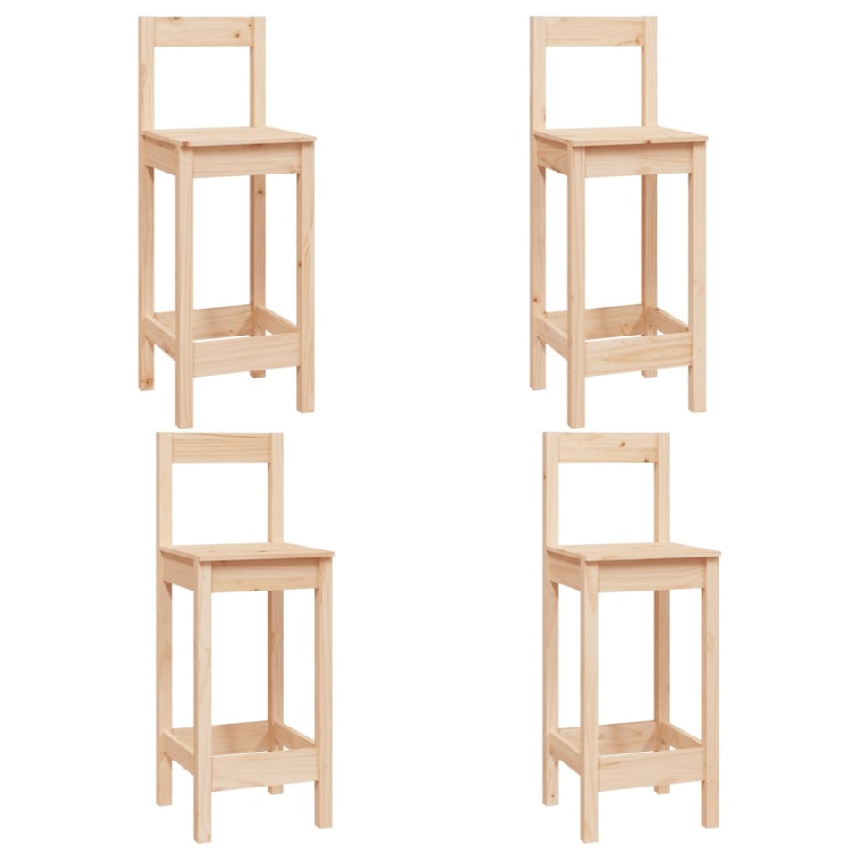 Set mobilier de bar, 5 piese, lemn masiv de pin - 2 | YEO