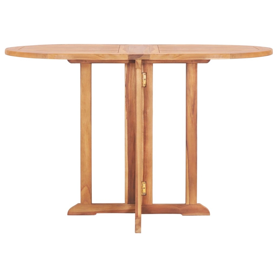 Set mobilier de exterior pliabil, 5 piese, lemn masiv de tec - 2 | YEO