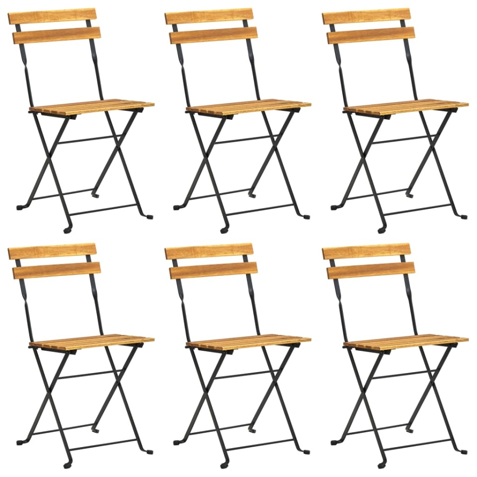 Set mobilier de exterior pliabil, 7 piese, lemn masiv de acacia - 1 | YEO