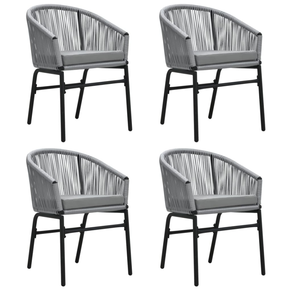 Set mobilier de grădină, 5 piese, gri - 2 | YEO