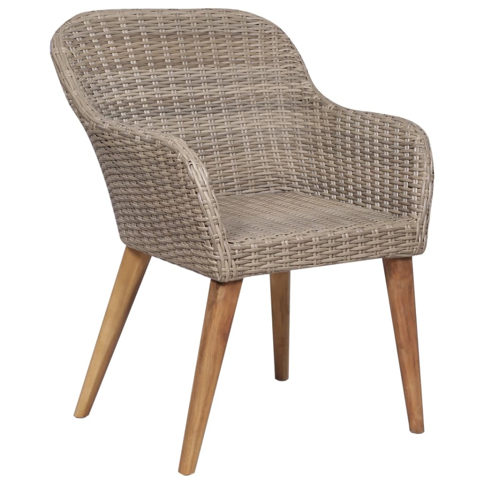 Set mobilier de grădină, 5 piese, maro - 4 | YEO