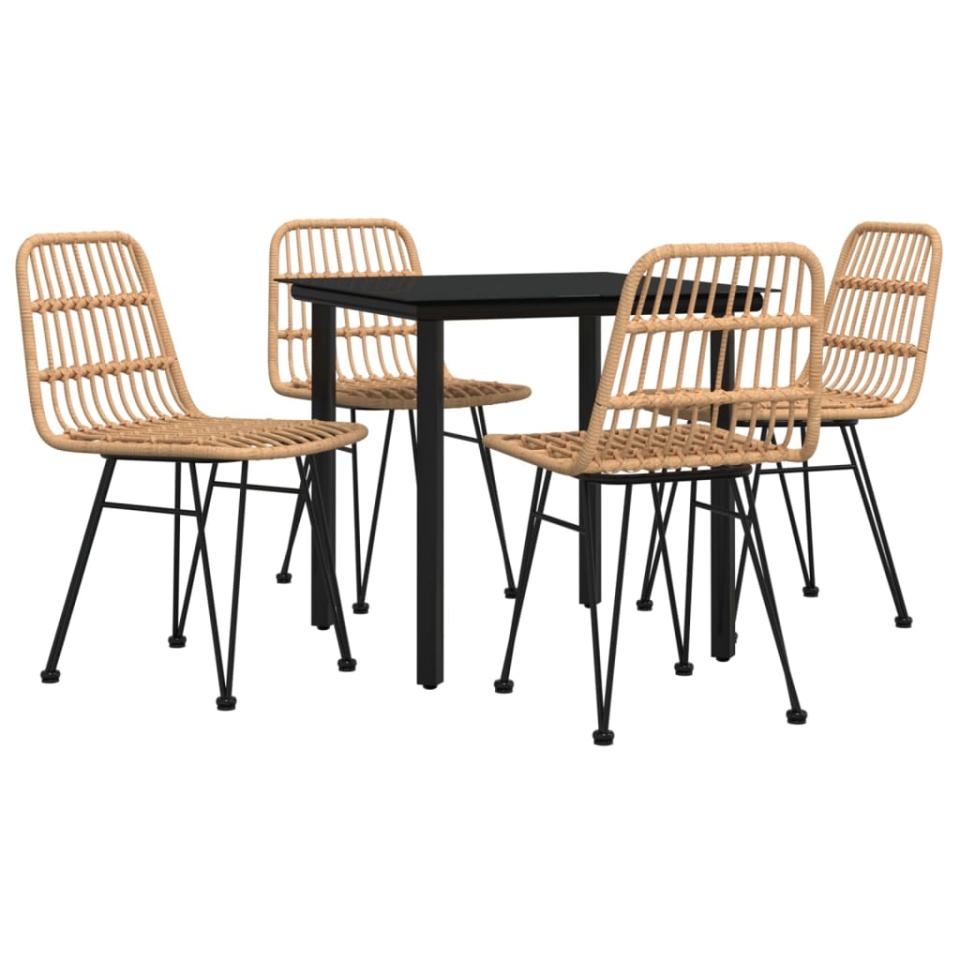 Set mobilier de grădină, 5 piese, poliratan - 2 | YEO