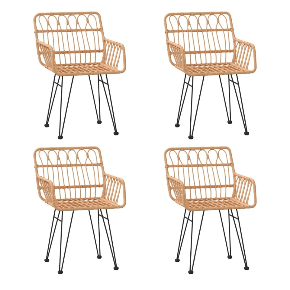Set mobilier de grădină, 5 piese, poliratan - 3 | YEO