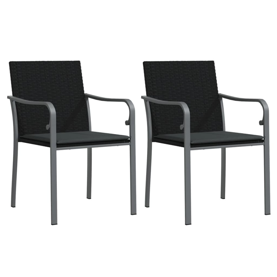 Set mobilier de grădină cu perne, 3 piese, poliratan și oțel - 3 | YEO