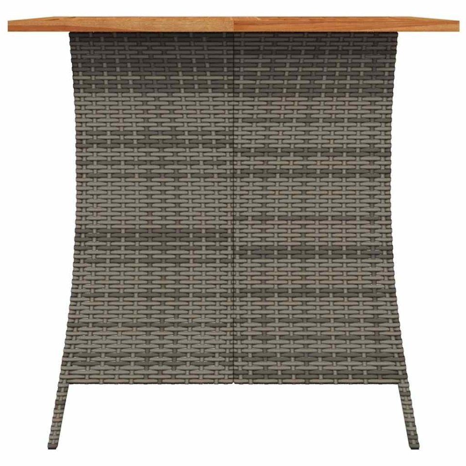 Set mobilier de grădină cu perne, 5 piese, gri, poliratan - 3 | YEO