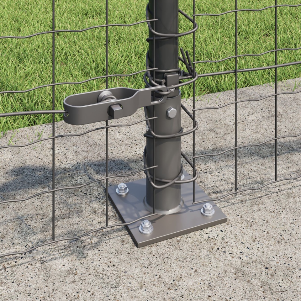 Stâlpi de gard Set de 26 Gri Beton 3.2 x 3.2 x 50 cm Durabil - 2 | YEO