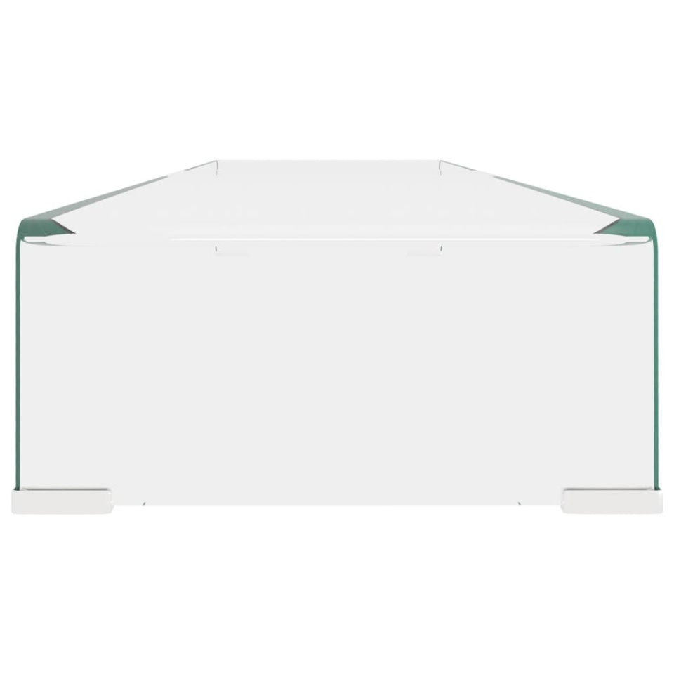 Stand TV/Suport monitor sticlă transparentă 120x30x13 cm - 3 | YEO