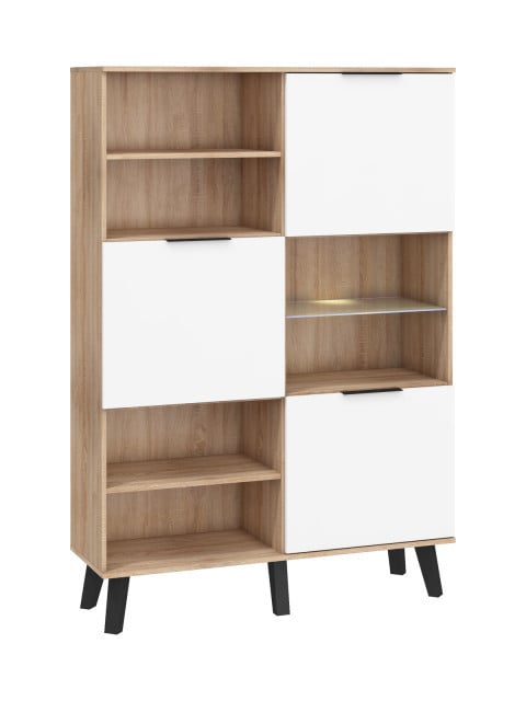 Sven Svn-09 (Biblioteca 3D) S.Bright/White High Gloss