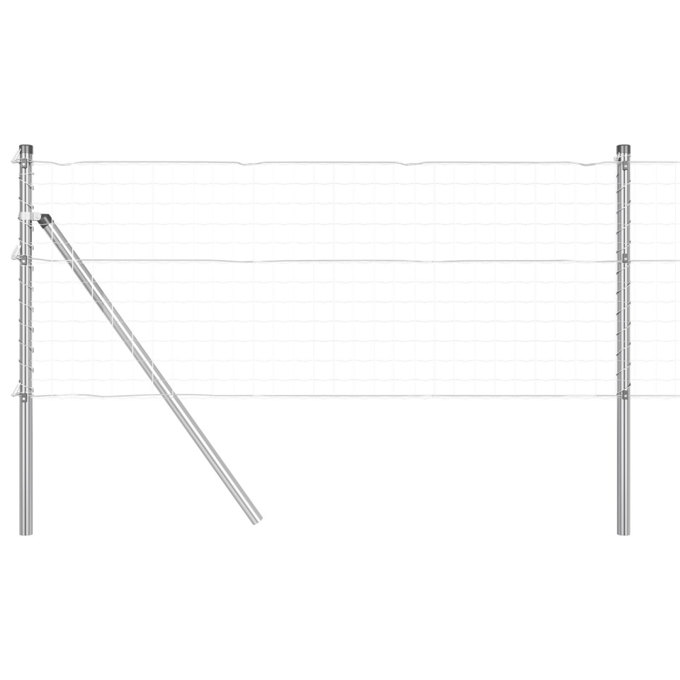 Țevi de gard 26 buc Ø32 mm 80 cm Oțel galvanizat - 3 | YEO