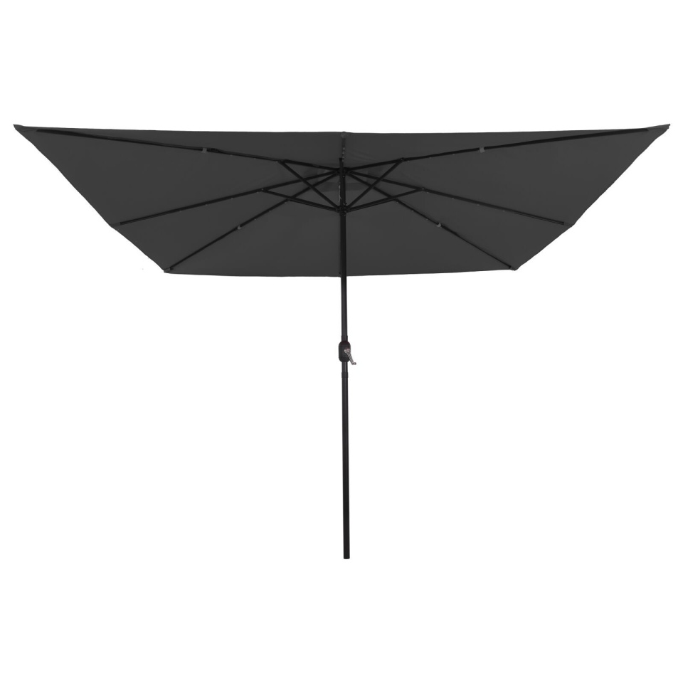 Umbrelă de grădină quadrată cu LED-uri 295x245 cm antracit - 3 | YEO