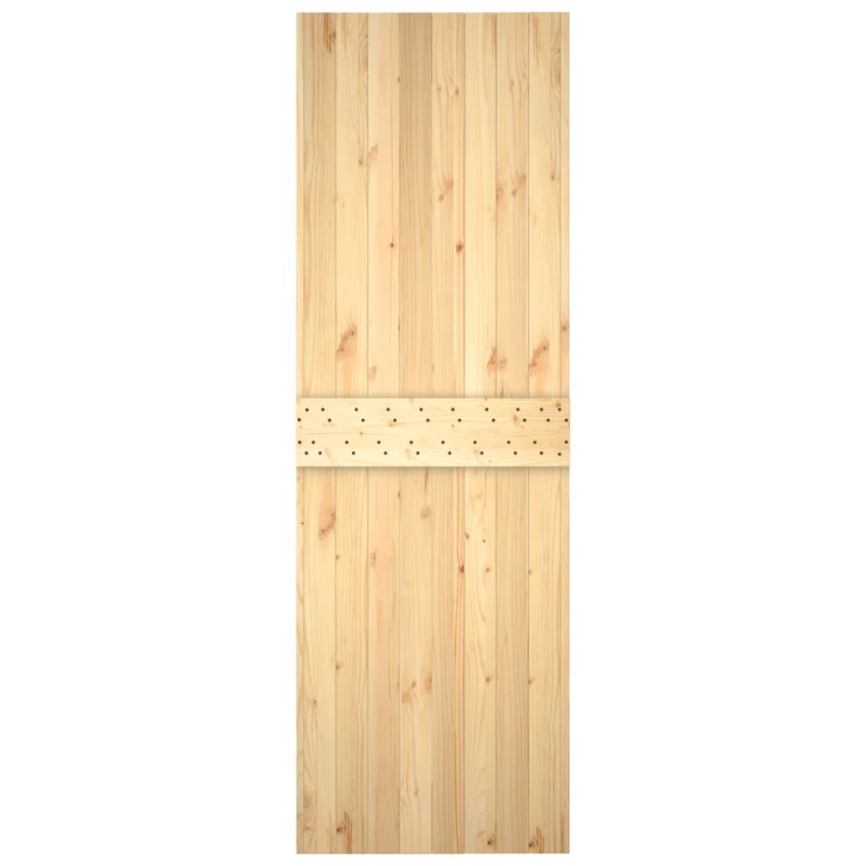 Ușă glisantă cu set de feronerie 70x210 cm, lemn masiv de pin - 3 | YEO