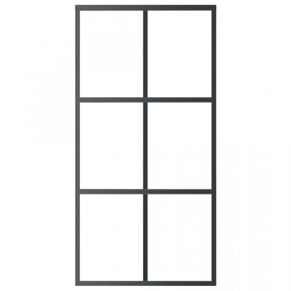 Ușă glisantă cu set feronerie, 102x205 cm, sticlă ESG/aluminiu - 3 | YEO
