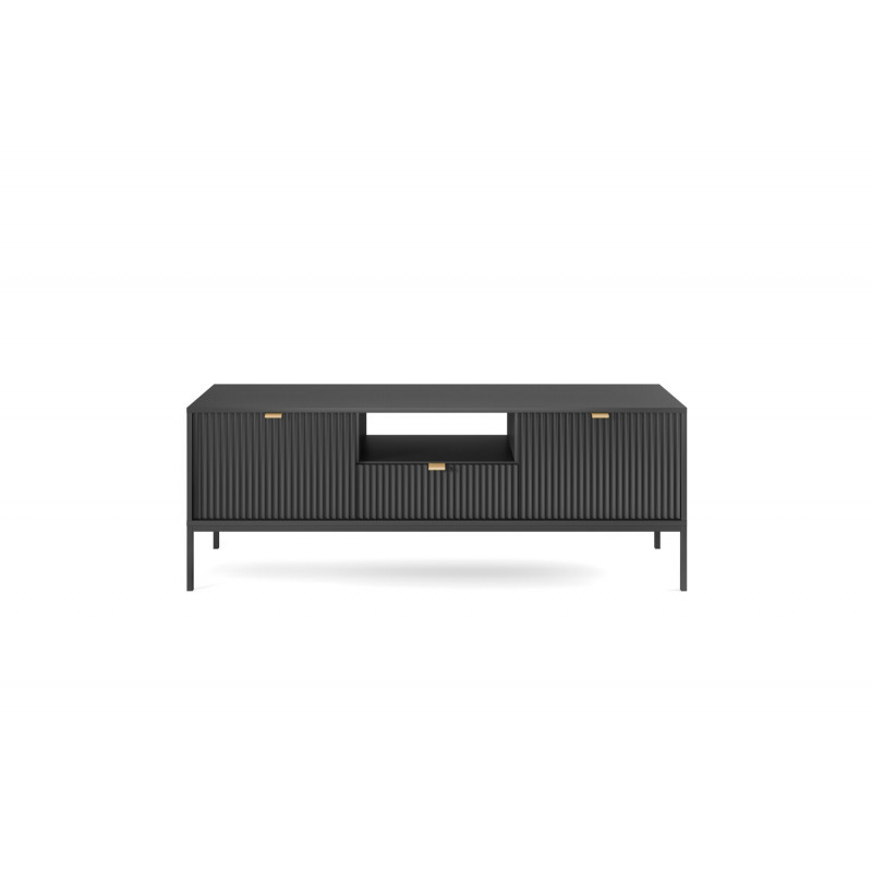 Aura AU01 TV stand 154 2D1S negru - 4 | YEO