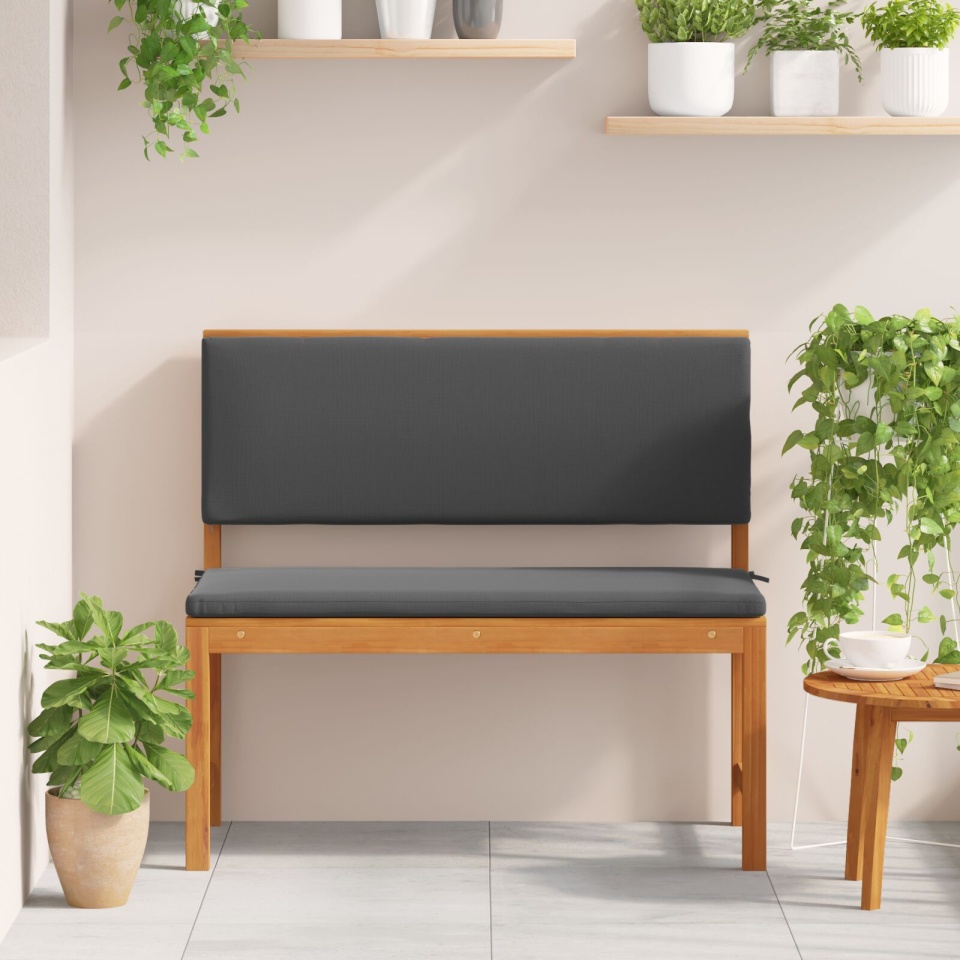 Bancă de grădină cu perne 100x50x91 cm Lemn solid de acacia - 2 | YEO