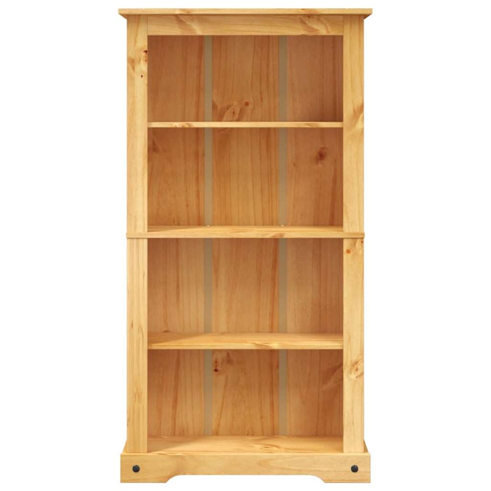 Bibliotecă 4 rafturi pin, stil mexican Corona 80x29x150 cm - 2 | YEO