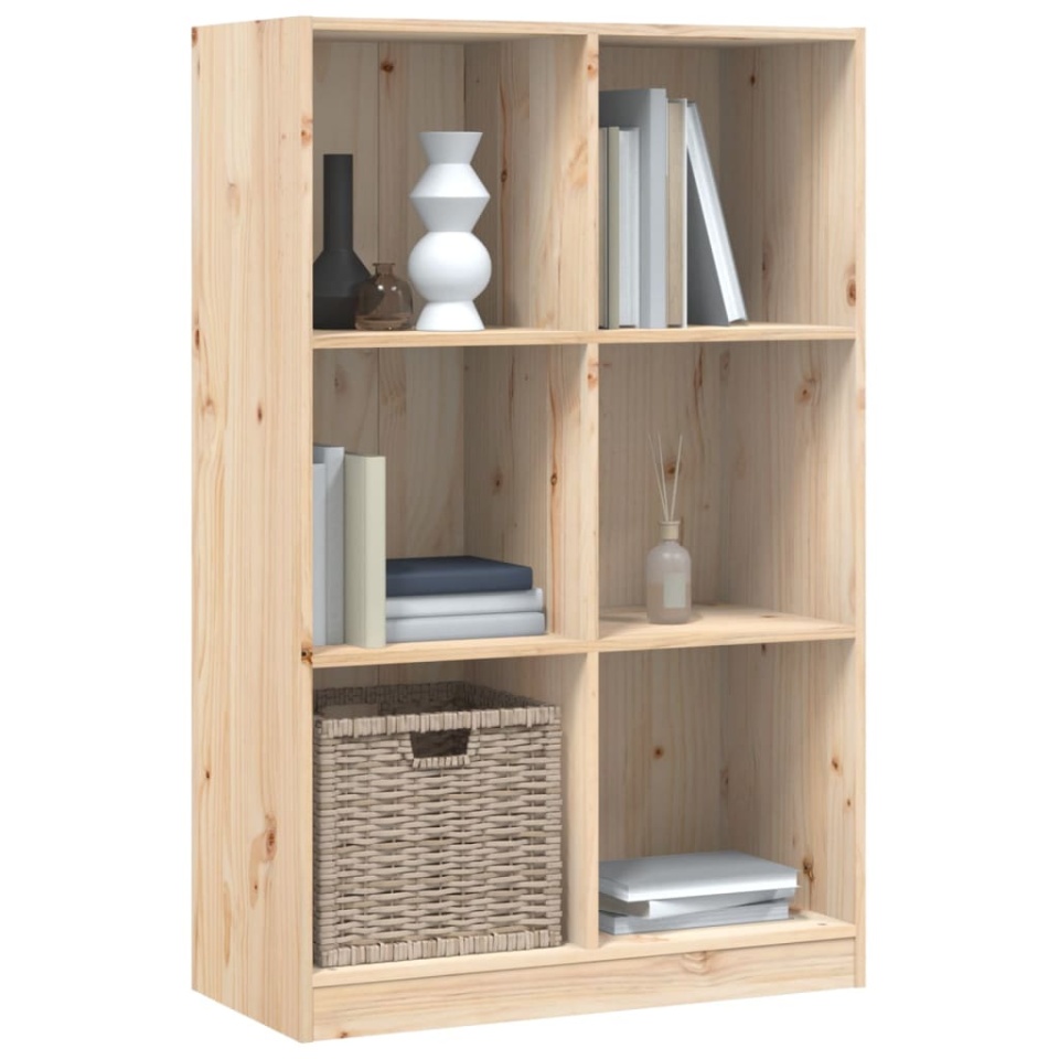 Bibliotecă, 70x33x110 cm, lemn masiv de pin - 2 | YEO