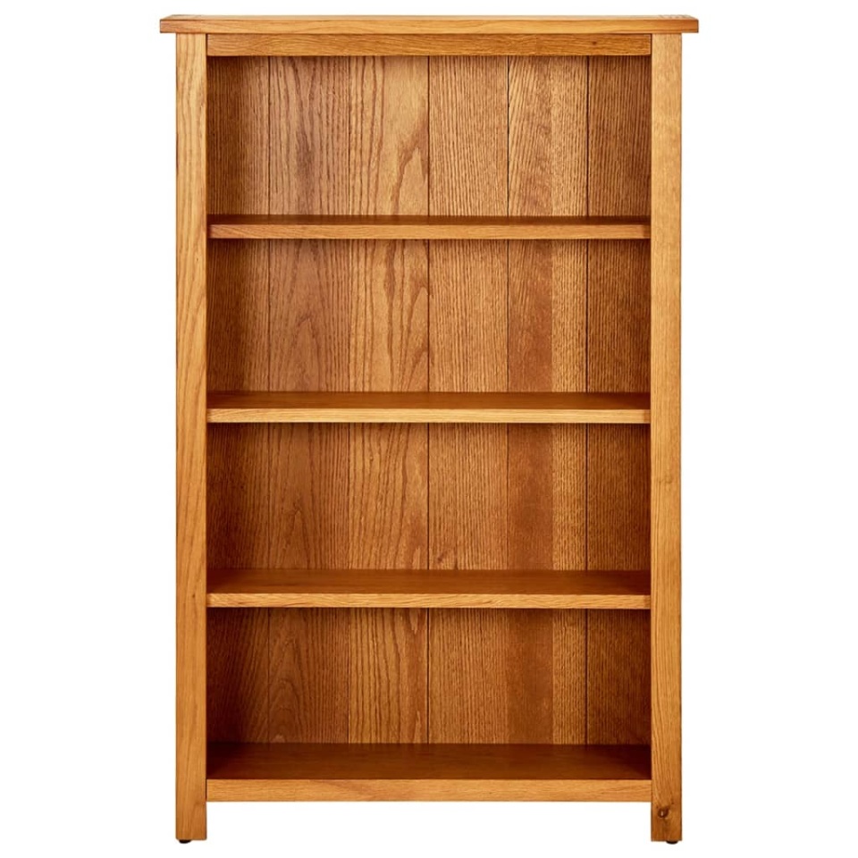 Bibliotecă cu 4 rafturi, 70x22x110 cm, lemn masiv de stejar - 1 | YEO