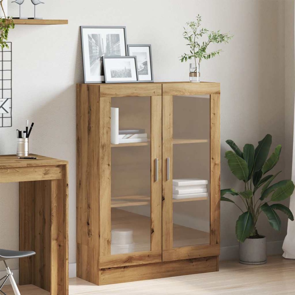 Bibliotecă, stejar artizanal, 82,5x30,5x115 cm, lemn prelucrat - 3 | YEO