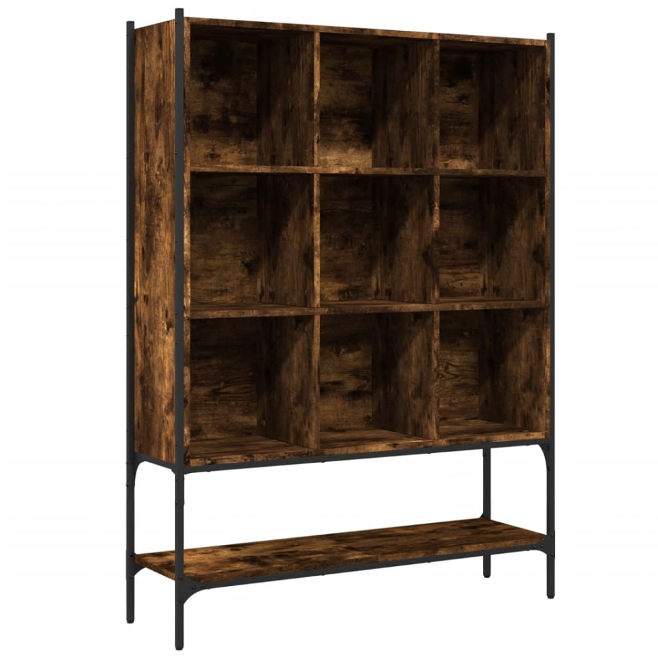Bibliotecă, stejar fumuriu, 102x30x141,5 cm, lemn prelucrat - 1 | YEO