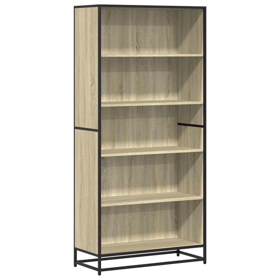 Bibliotecă, stejar sonoma, 80,5x35x170,5 cm, lemn prelucrat - 1 | YEO