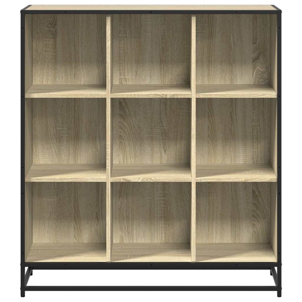 Bibliotecă stejar sonoma 97,5x33x107,5 cm, lemn prelucrat/metal - 3 | YEO