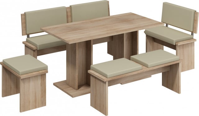 Bond (Set Mobilier Bucatarie Mare) Tk.Eco Beige/S.Bright& - 1 | YEO