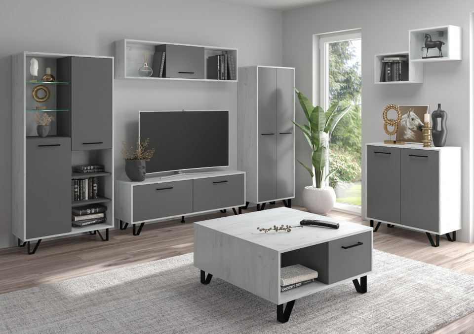 Boss Set 1 (Unitate De Perete) Craft White/Grafit