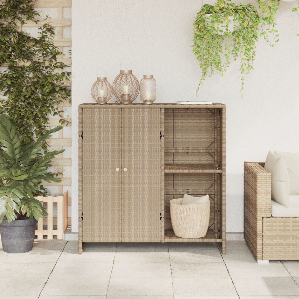 Cabinet de depozitare Bej 100x36x102 cm Ratan - 2 | YEO