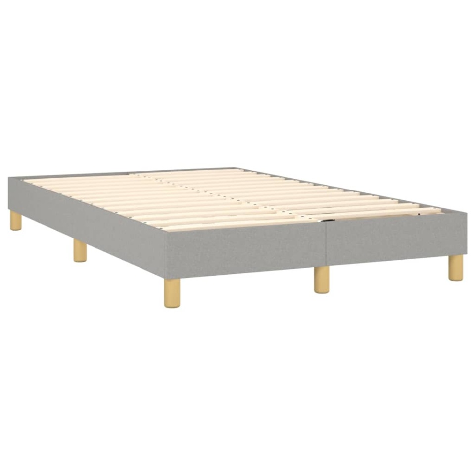Cadru de pat fără saltea, gri deschis, 120x200 cm, textil - 3 | YEO