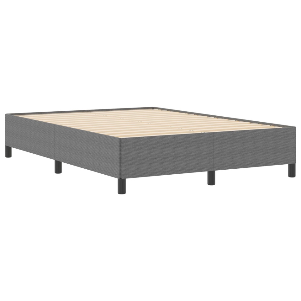 Cadru de Pat Gri Deschis 160x200 cm Din Material Corduroy - 2 | YEO