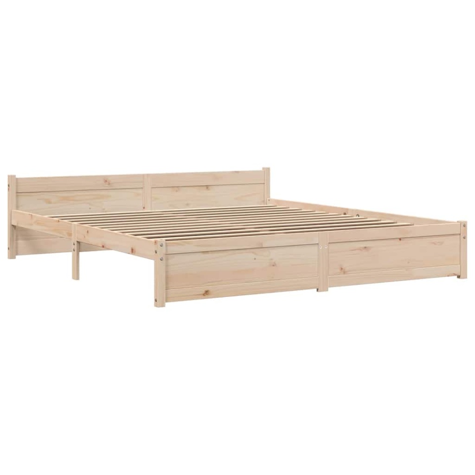 Cadru de pat Super King, 180x200 cm, lemn masiv - 2 | YEO