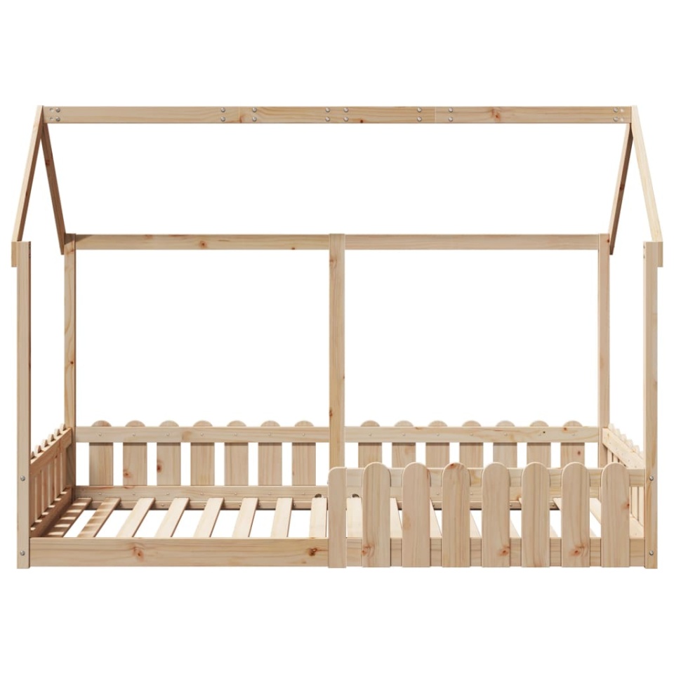 Cadru pat tip casă pentru copii, 90x190 cm, lemn masiv de pin - 3 | YEO