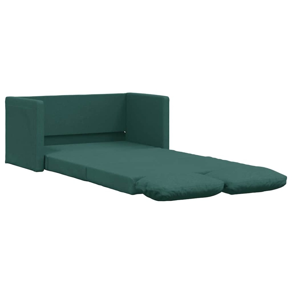 Canapea extensibilă 2 în 1, verde închis, 112x174x55 cm, textil - 1 | YEO