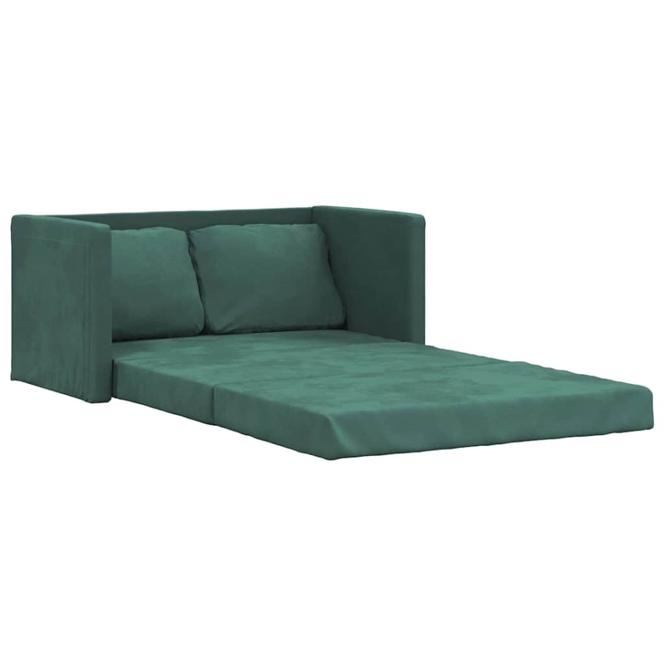 Canapea extensibilă de podea 2 în 1, verde închis, 122x204x55cm - 1 | YEO