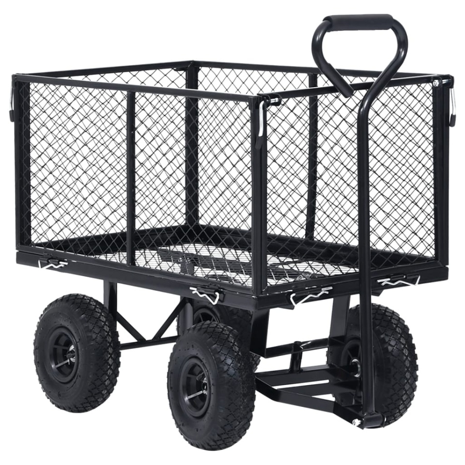Cărucior manual de grădină, negru, 350 kg - 1 | YEO
